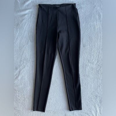 Tahari Black high rise pull on front seam Jeggings size S