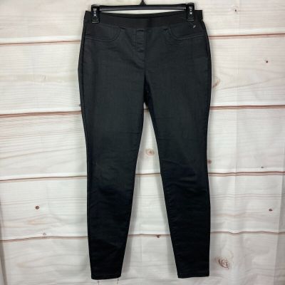 The Fisher Project Leggings Womens Small Black Pull-On Coated Mid-Rise Stretch