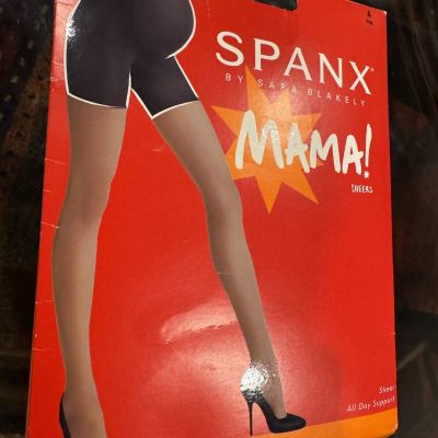 Spanx Mama Shaping pregnancy Sheers Tights Black Size A style 69474-01 Bin-Z