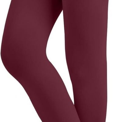 Women'S Solid Colored Opaque Microfiber Footed Tights