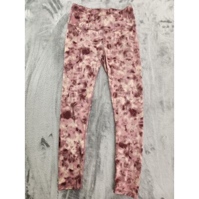 Maurices Super High Rise Tie Dye Luxe Crossover Leggings Size S Pink Workout