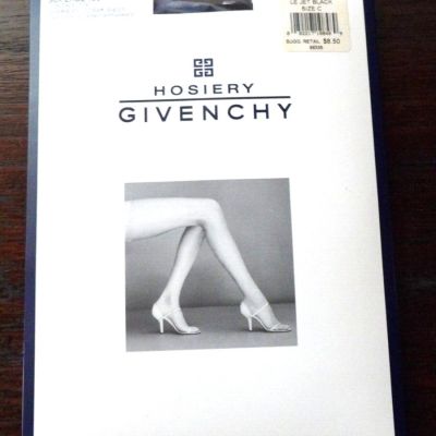 Givenchy Body Gleamers SUPERBE Control Top Pantyhose Size C Style 156 Jet Black