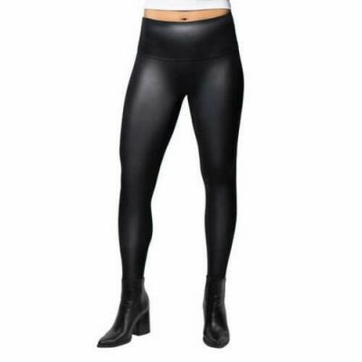 Jane and Bleecker Ladies' Size X-Large, Faux Leather Legging, Black