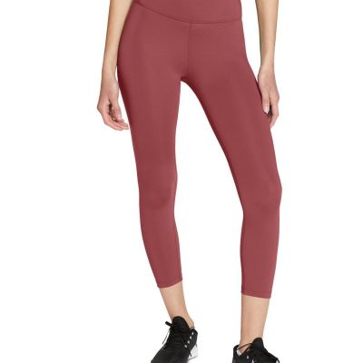 Nike Womens One Plus Size Cropped Leggings Size:2X Color:Canyon Rust/White