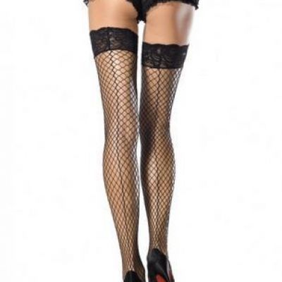 Leg Avenue - Stay Up Lace Top Thigh Highs With Backseam