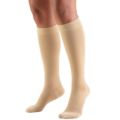 Truform Stockings Knee High Short Length Closed Toe: 30-40 mmHg S BEIGE