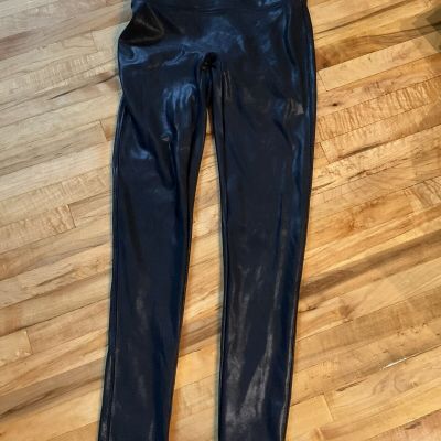 spanx Shiny Leggings Sz Small Black Woman’s