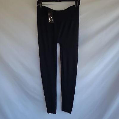 NEW - One Size Plus - SOFRA Black Leggings - Long, Stretch, Wide Waistband