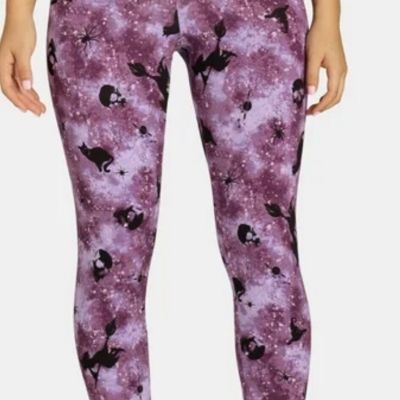 No Boundaries Halloween Purple Skulls Gothic Leggings Juniors Large / L - New