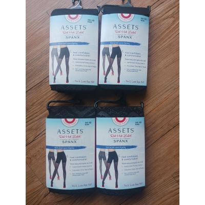 Lot of 4 Assets Red Hot Label by Spanx, Black, Size 4/D