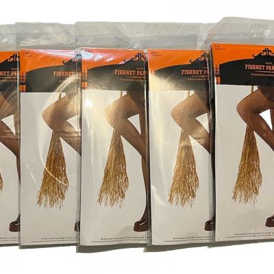 Lot of 5 Pairs Women's Fishnet Pantyhose - Sexy Cosplay / Halloween - Plus Size