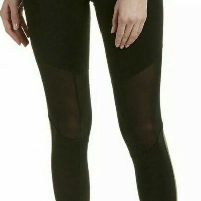 NWT HUE Made to Move Mesh Knee Black Active Skimmer Leggings Women’s Size XL