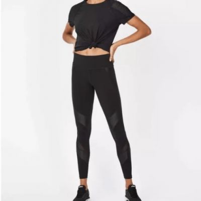 Sweaty Betty Black 7/8 Power Mesh Leggings