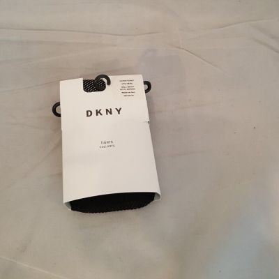 DKNY softest fishnet S/M tights collants black