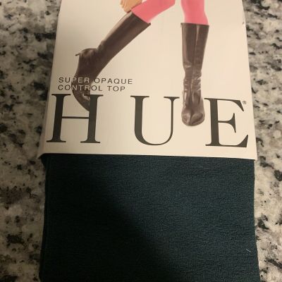 Hue Super Opaque Tights Hunter Green Size 3