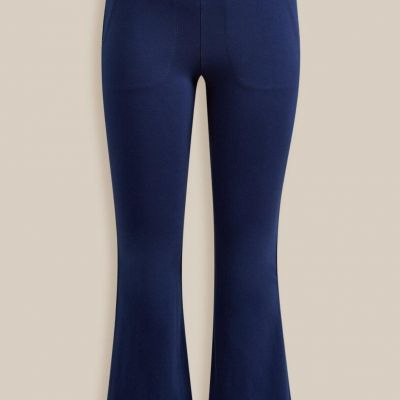 Torrid Plus Size 0 Blue Premium Full Length Signature Waist Flare Pocket Legging