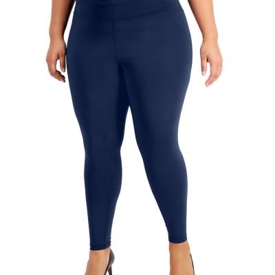 allbrand365 designer Womens Plus Size Compression Leggings Color Navy Size 1X
