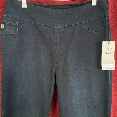 Ivanka Trump Size 16 NWT Ladies Dark Blue Jean/Leggings High Waist Skinny Ankle