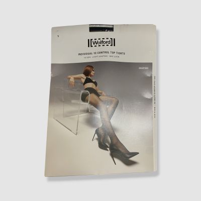 Wolford Women's Black Individual 10 Control Top Tights Size Small