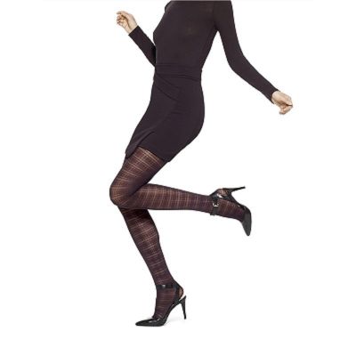 Fashion Patterned Tights Black M/L