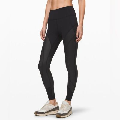 NWT Lululemon Black special edition Wunder under shine 28 inch size 10