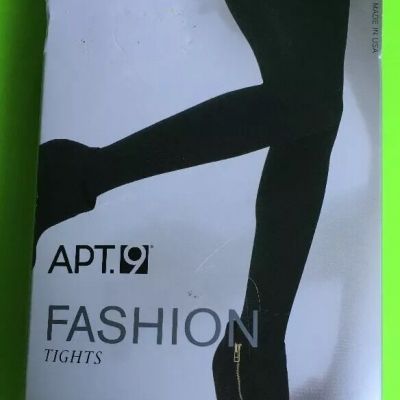 WOMENS'  'APT 9' FASHION TIGHTS    BLACK TIE SIZE MED NIP!!