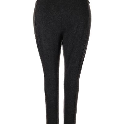 Molly & Isadora Women Black Leggings 3X Plus