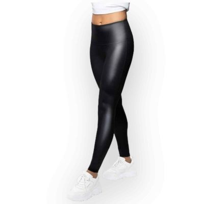 Jane and Bleecker High Rise Faux Leather Leggings - Black - 310M