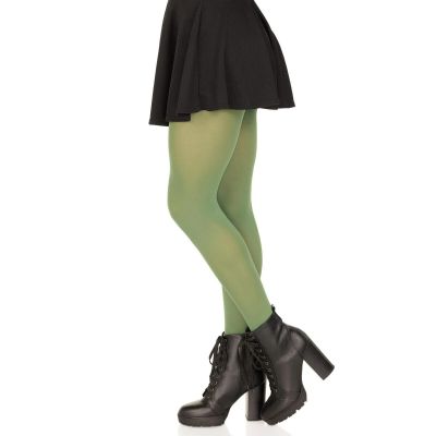 Halloween Forest Green Opaque Tights, Women's, Fits S-XL Cosplay Theater Play