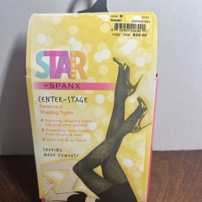 Spanx sz B Star Power Center Stage Diamond Daze Shaping Tights #2157