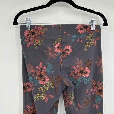 Torrid Gray Floral Leggings Size 0 0X