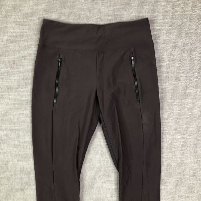 Athleta Leggings Women's Size XS Black Zip Pockets Tight Black