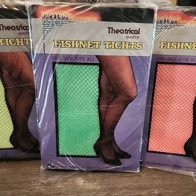 Fishnet Tights Topstone Theatrical Quality One Size Green Orange Yellow You Pick