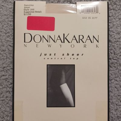 Donna Karan NY Just Sheer Control Top Palomino Pantyhose Women's Small Style 266