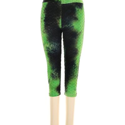 Love University Women Green Leggings M