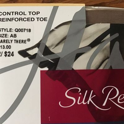Hanes Silk Reflections Silky Sheer Wicking Cool Comfort 718 size AB Barely There