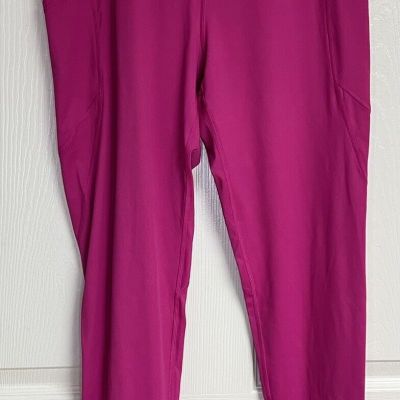 Mono B Womens Athletic Leggings Pink Sz 1xl Barbie Gym Walking