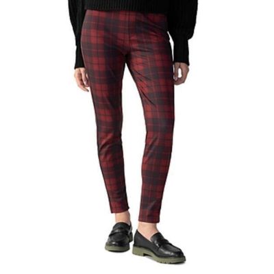 Sanctuary Women's Runway Printed Leggings Crimson Plaid, US XXS