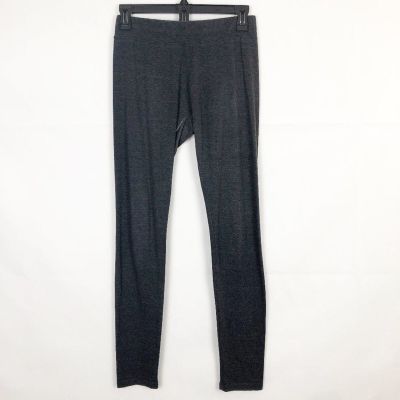 Women's Mid Rise Dark Gray Stonewash Leggings Size Medium