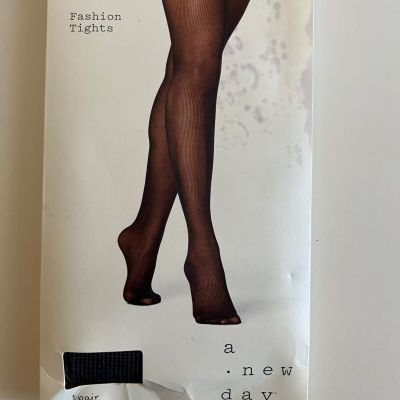 A New Day Fashion Tights Ebony Size M/L New 1 Pair