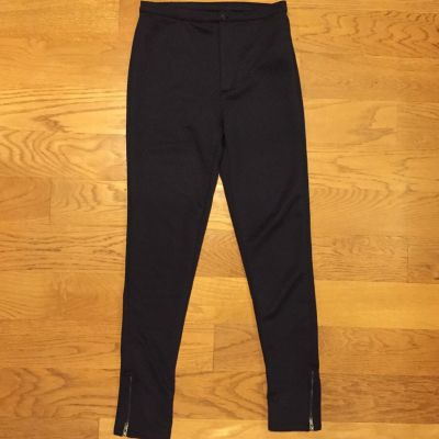 FOREVER 21 Womens Navy Blue High Waisted Rise Quilted Diamond Leggings Small (S)