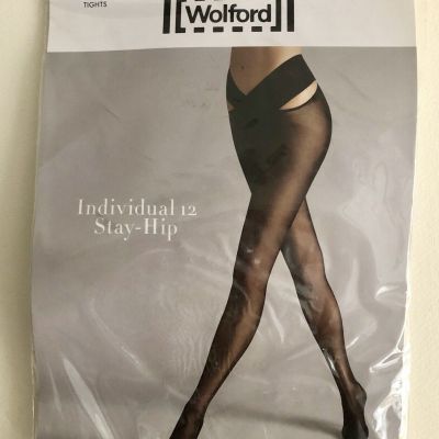 Stay-Hip Tights Individual 12 by Wolford M Black