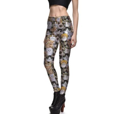 Lotus Leggings Kitten Craze leggings womens plus size 4X