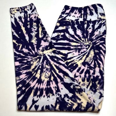 NEW LuLaRoe TC Leggings PURPLE RAINBOW Diva Pride COLORFUL Tropical Swirl Line