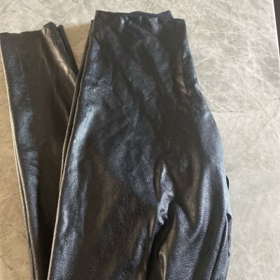 commando 7/8 Faux Leather Leggings with Perfect Control Black Large