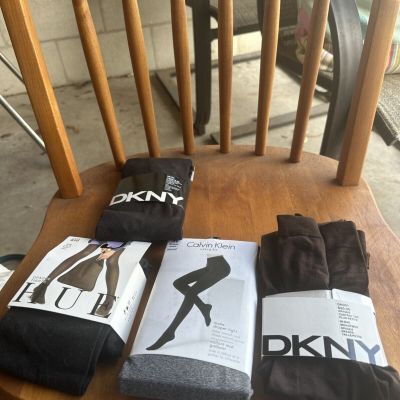 Value Lot Of Women’s Tights/ Stockings 4. DKNY X 2, Calvin Klein, Hue