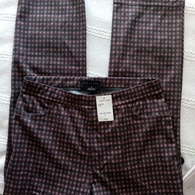 New SANCTUARY  Daily Crop Legging In Pepple Plaid Women Size Small Msrp $99