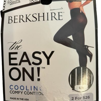 Berkshire Easy On Comfy Control Cooling Textured Rib Tights Size Medium Black