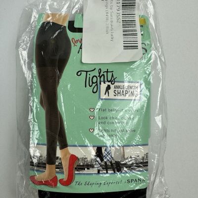 Spanx Love your Assets Ankle Length Black Shaping Tights Size 2 849B