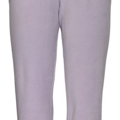 Denim & Co. Leggings Sz 2XS (XXS) Comfort Zone Fleece Jogger with Purple